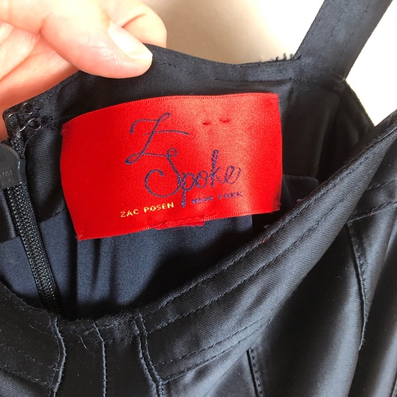 Z Spoke Zac Posen Fit Flare Black Dress - Picture 7 of 14